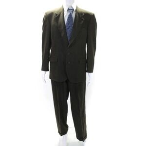 Nino Cerruti Rue Royale Man In Wool‎ brown Two Piece Suit Men's